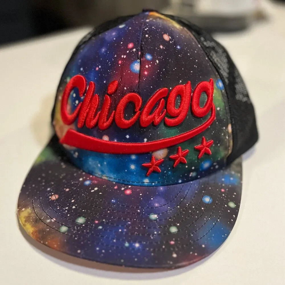 KBETHOS Chicago Snap Back Flat Brim Embroidered Hat